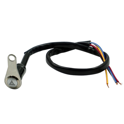 12V Motorcycle Push Button Switch ON OFF for Handlebar with Red LED