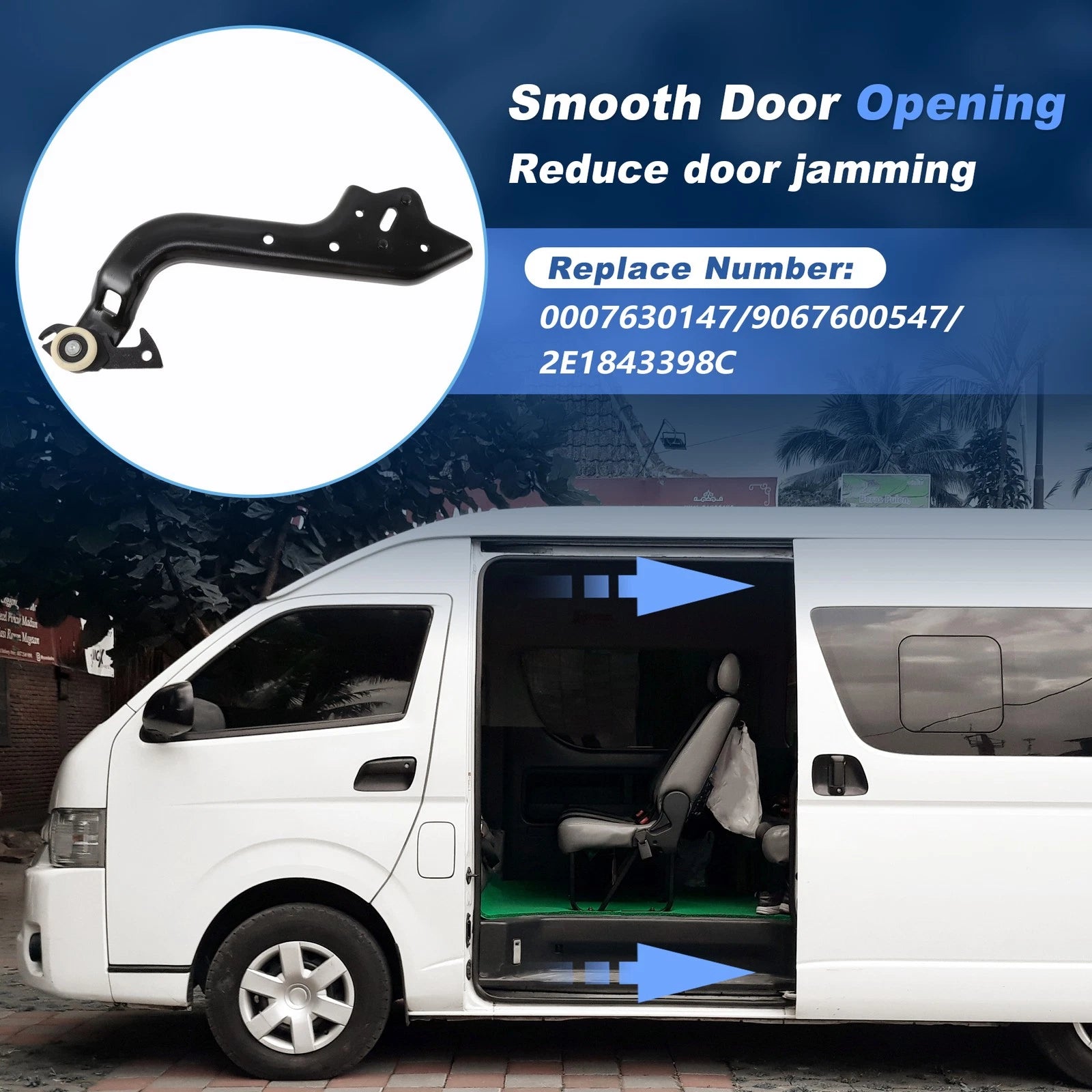 Sliding Door Roller Replacement for Mercedes-Benz Sprinter W906 (2006–2021)