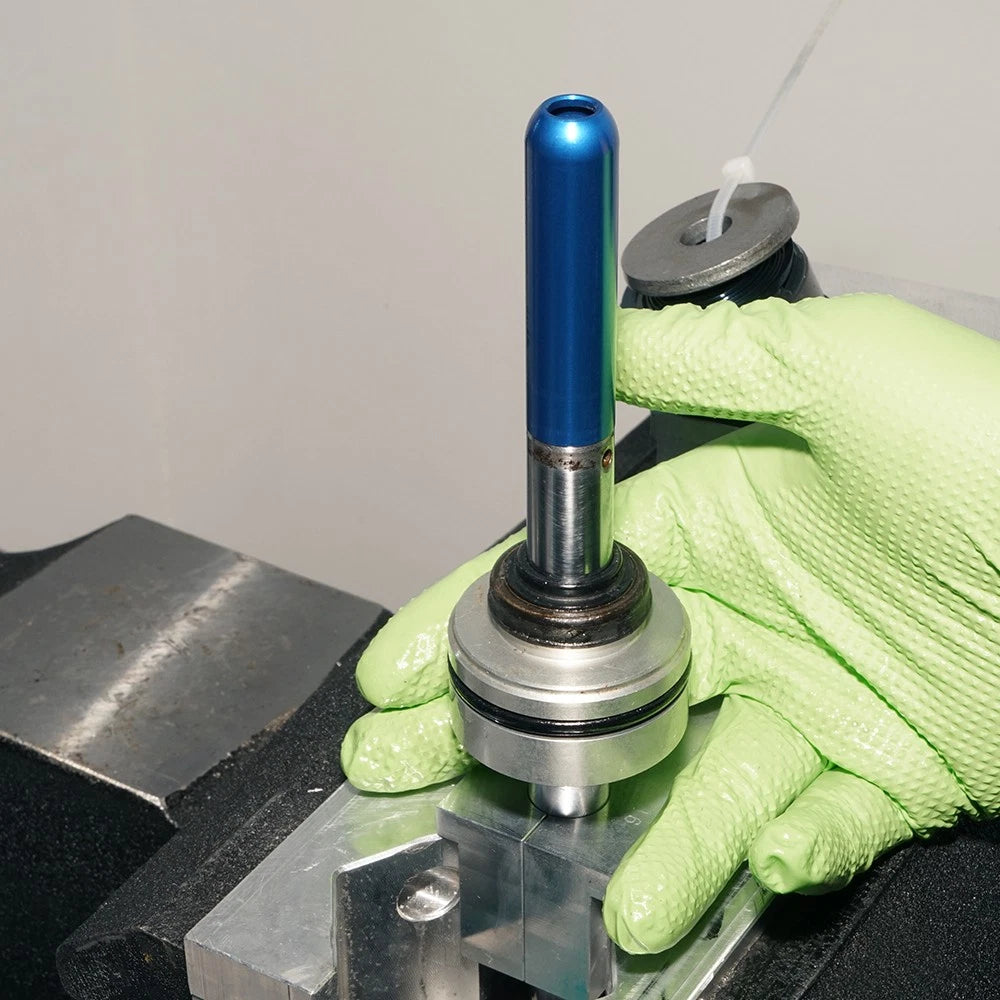 CNC Shock Seal Bullet Tool Set for Motorcycle (Aluminum, Red, Blue)