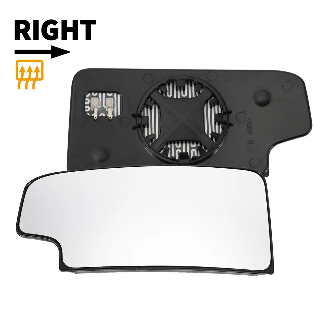 Heated Right Side Mirror Glass Replacement for Chevrolet Silverado 2500HD (2007–2014)