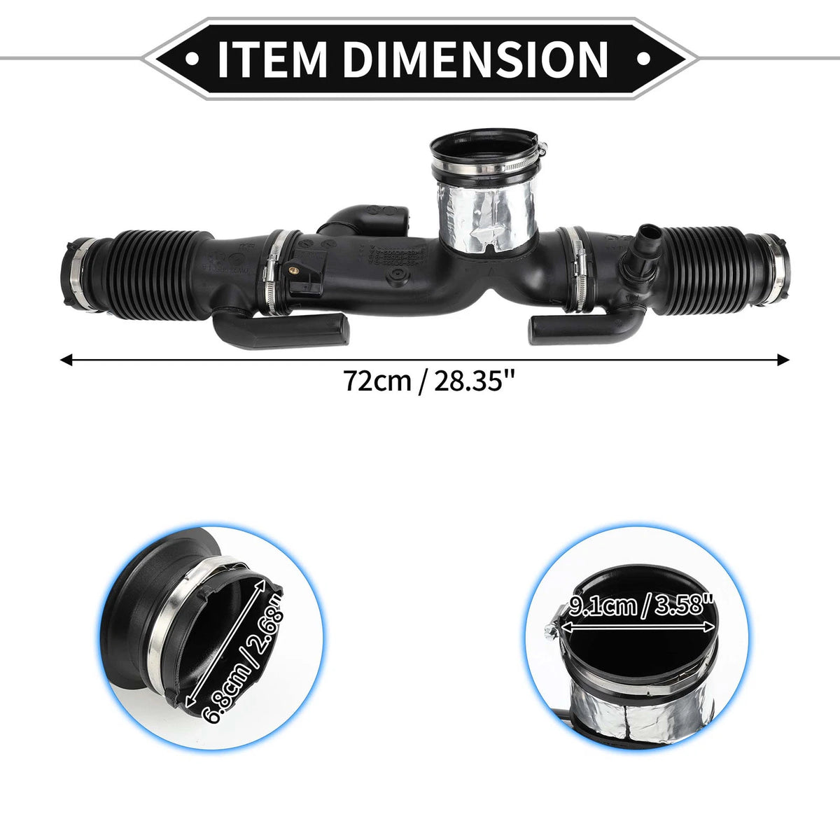 Intake Hose for Jaguar XJ XJL 3.0L (2013–2019) No.C2D17107