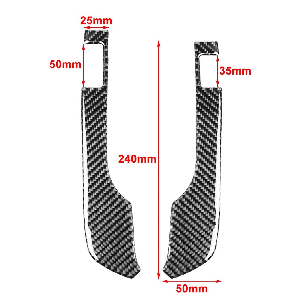 2X Speedometer Side Cover Trim for Nissan GTR R35 (2008–2016) Black