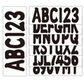 Set of 4 Marine Alpha-Numeric Registration Numbers & Letter Stickers