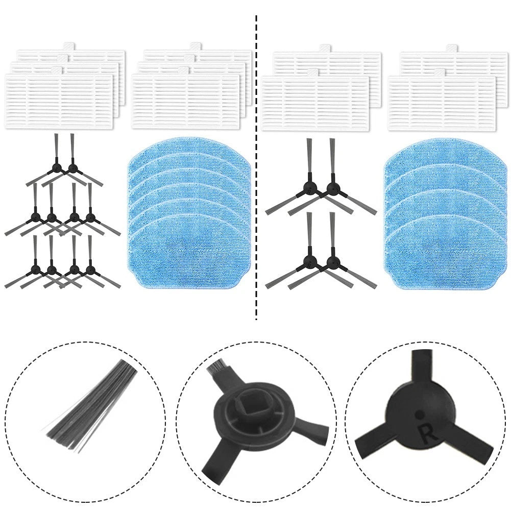 Mop Cloths and Filter Set for Nedis WIFIVCB01 (No Year Range)