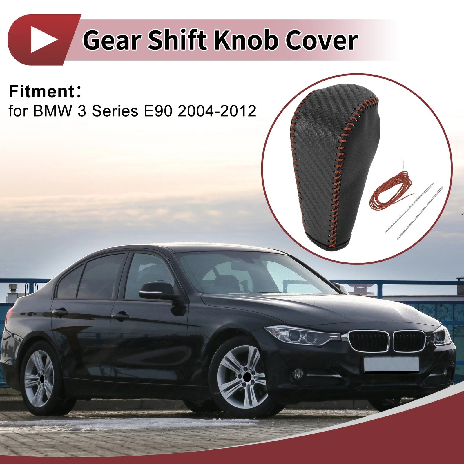 Gear Shift Knob Cover Replacement for BMW 3 Series E90 (2005–2011)