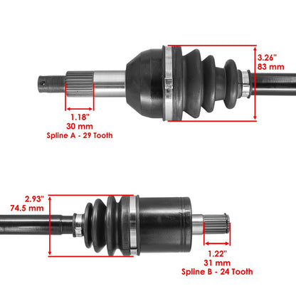 Front Left Right CV Axle Replacement for Can-Am Maverick Sport 1000R (2019–2026)