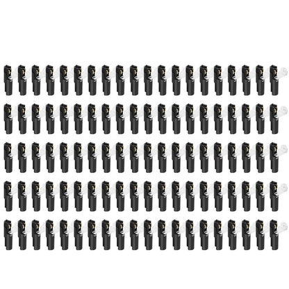 100x 1-Pin Wire Splice Connectors for Universal Use (20-22 AWG)
