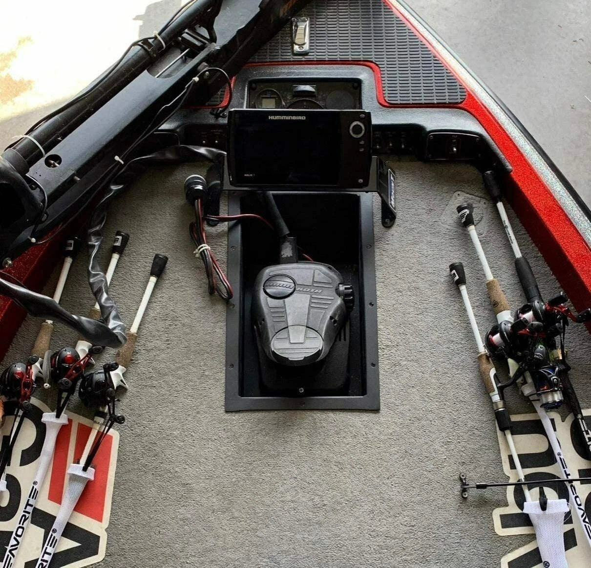 Recessed Trolling Motor Foot Pedal Pan for Minn Kota 100RTMP
