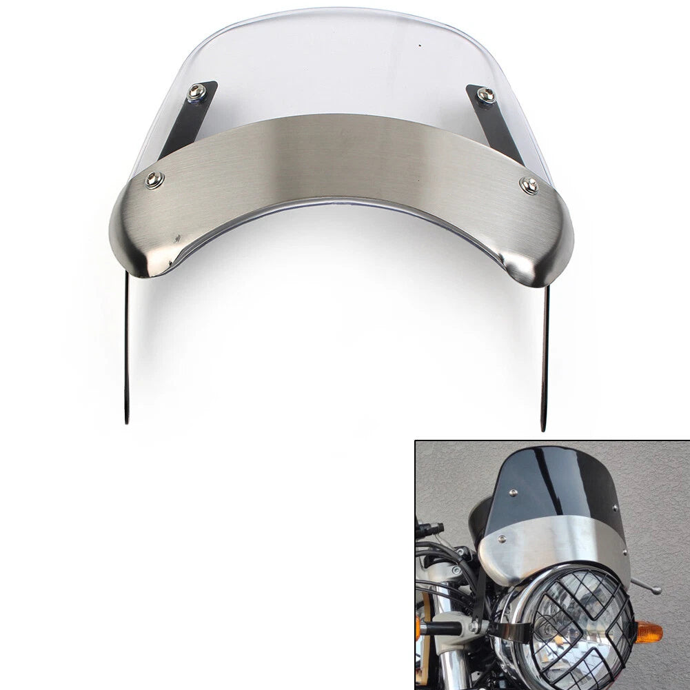 5"-9.45" Motorcycle Headlight Windshield Wind Deflector Windscreen