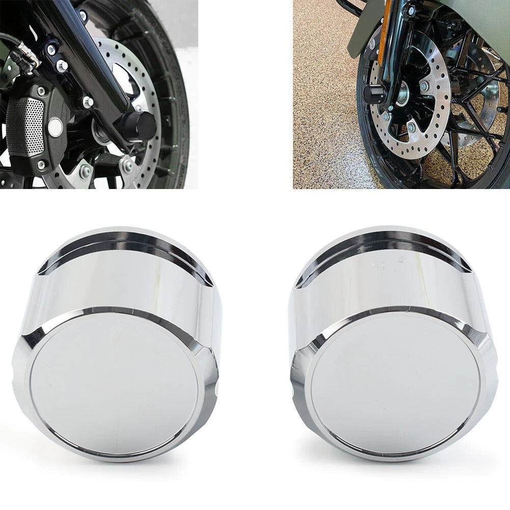Front Axle Cap Nut Cover for Harley Dyna, Tri Glide, Sportster 1200 (2000–2023)