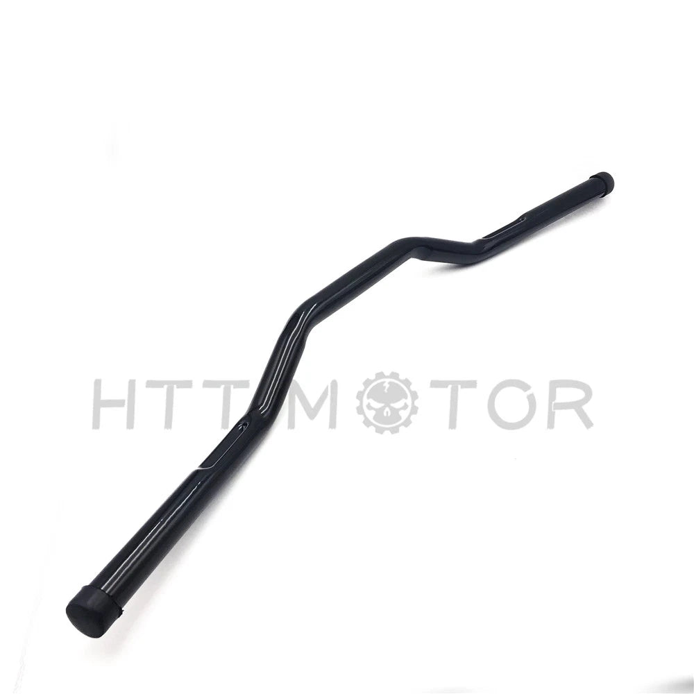 1" Black Dimpled Tracker Bars for Harley Dyna Sportster