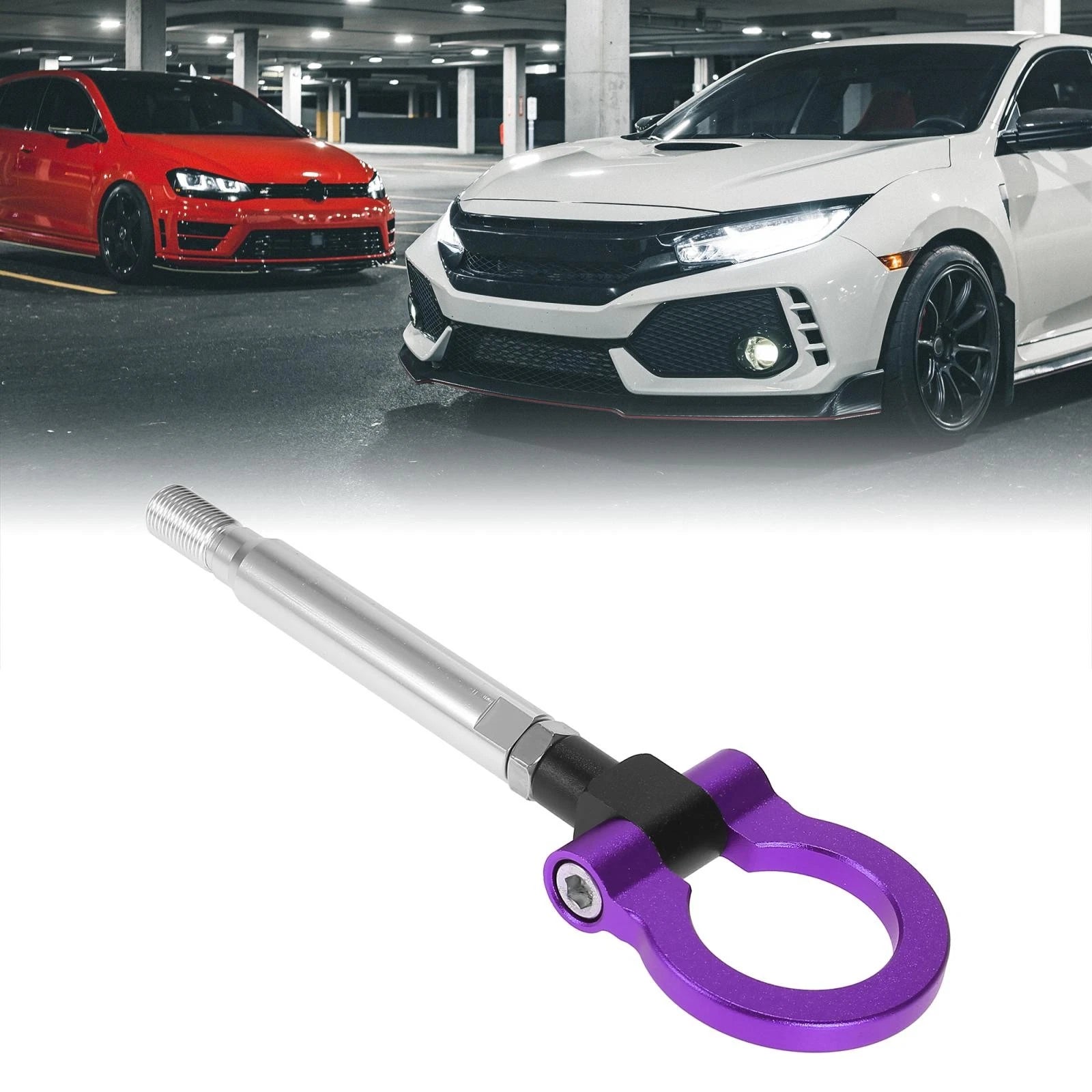 Trailer Tow Hook Screw Purple Front Bumper for Subaru Impreza WRX BRZ