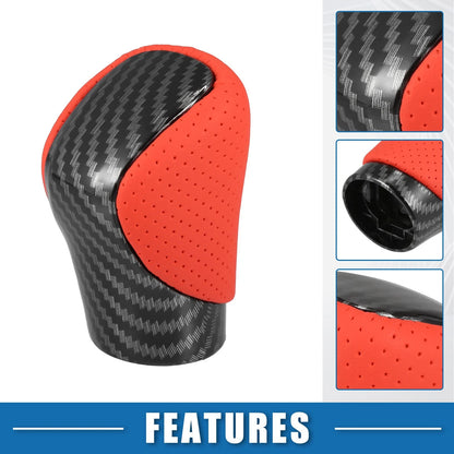 Gear Shift Knob for Lexus Carbon Fiber Cover Faux Leather Perforated (2011–2020)