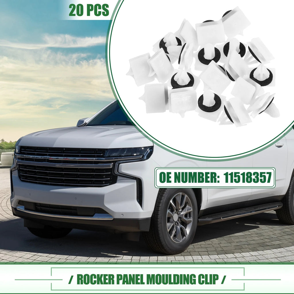 Rocker Panel Clips Replacement 20 Pcs for Chevrolet Avalanche (2007–2013)