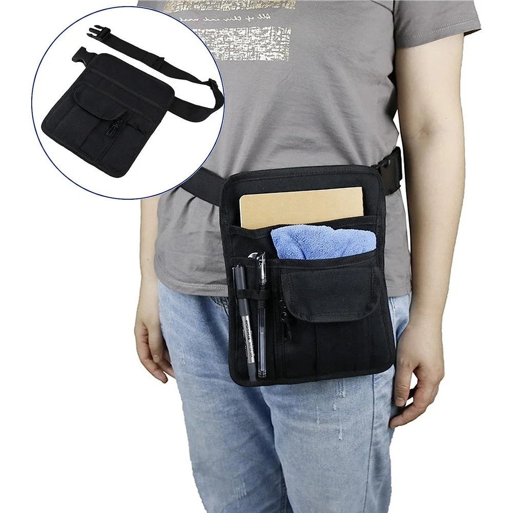 Adjustable Waist Bag for Gardening Tools (5 Pockets)