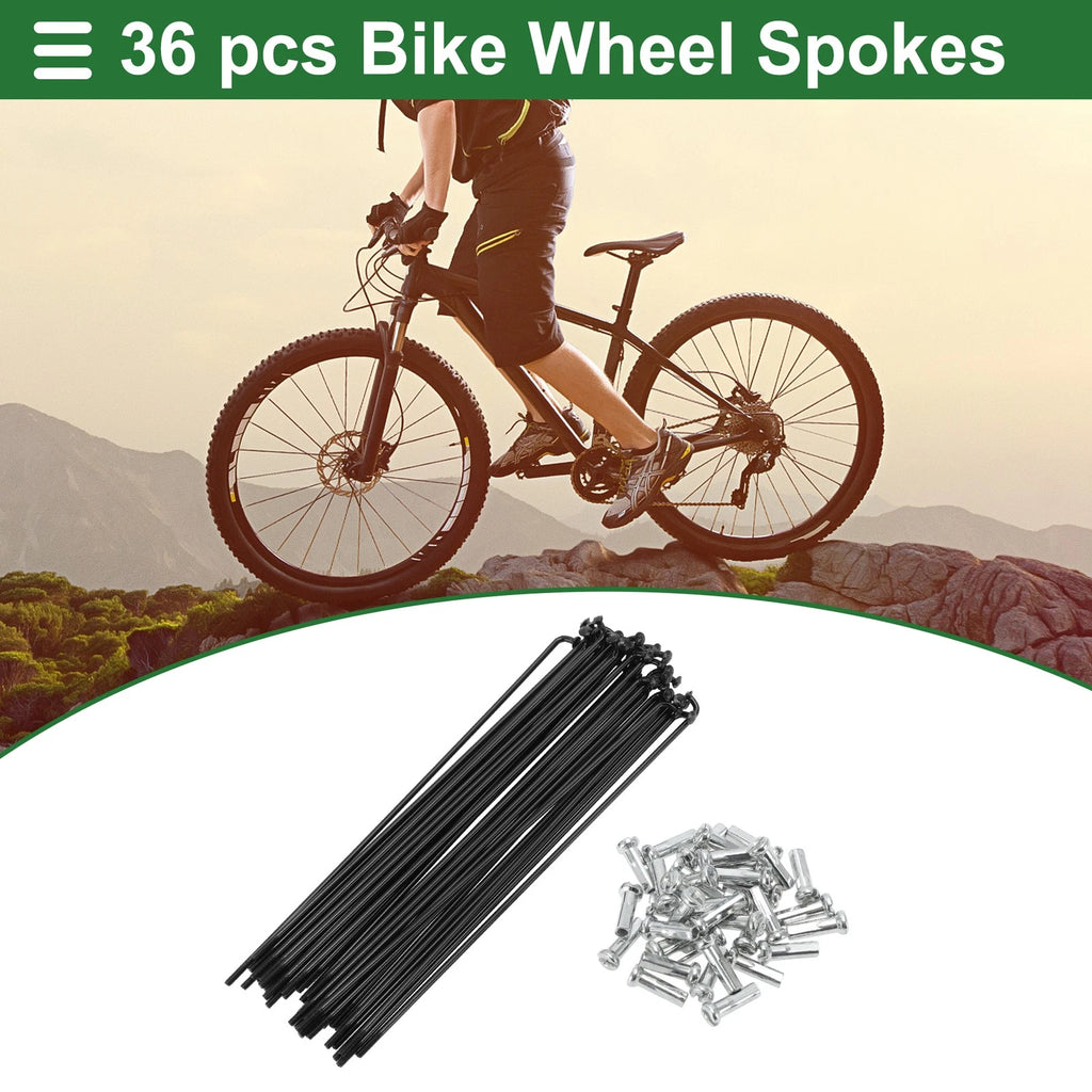 Bicycle Spokes Nipple Replacement Set 14G 148mm for Universal Use (All Years)