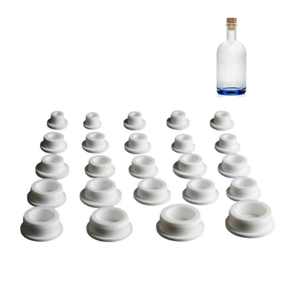 Pack of 4 Silicone Hole Covers for Home Repairs (Waterproof, White Rubber)