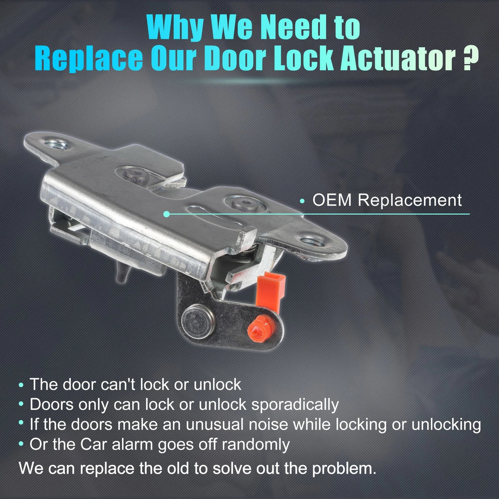 Rear Liftgate Door Lock Actuator Replacement for Toyota Tacoma (2005–2016)