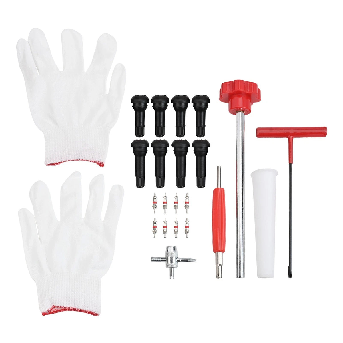 Tire Repair Solution 22pcs Quick Change Valves Toolkit for Cars ATVs and More