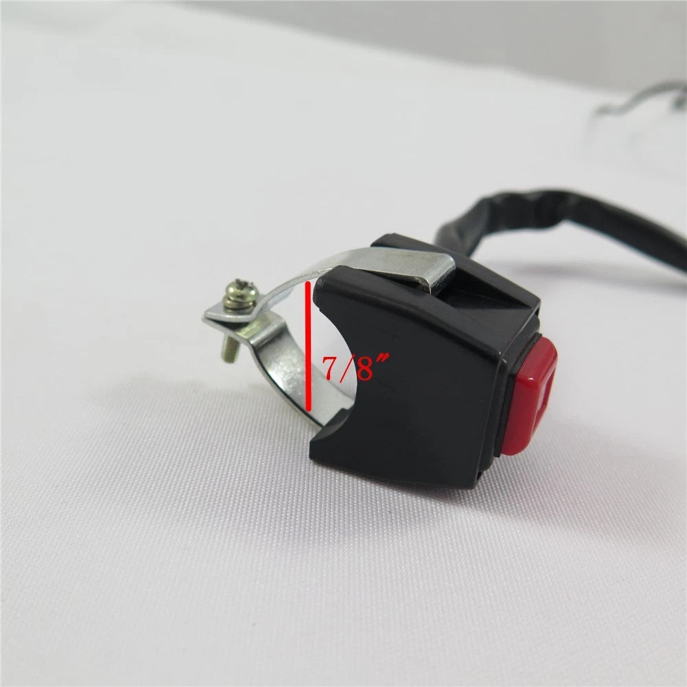 7/8" Starter Kill Switch Push Button for ATV Scooter Snowmobile