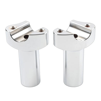 3.5" Chrome Straight Handlebar Risers for Harley Dyna Sportster Softail