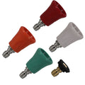 5 Angle Nozzle Tips Kit for Pressure Washer (Stainless Steel, 1/4" Quick Lock)
