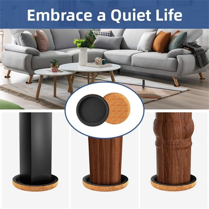 4 Pack Non Woven Furniture Sliders for Smooth Movement on Floors