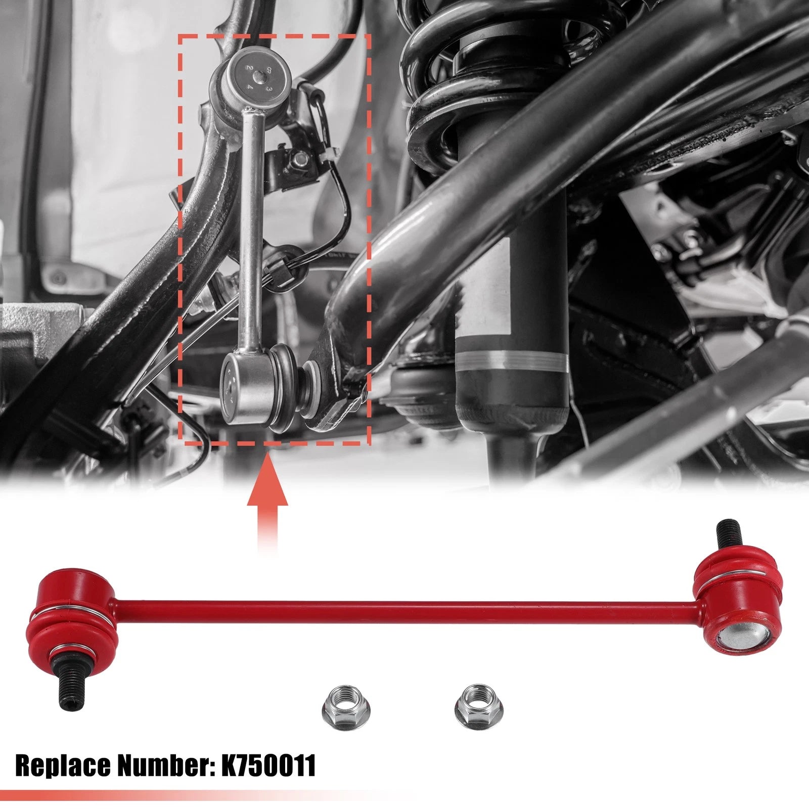 2Pcs Rear Stabilizer Sway Bar End Links Replacement for Toyota Camry Avalon (2007–2011)