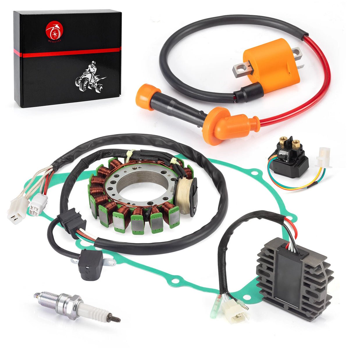 Ignition Coil Relay Rectifier & Stator Gasket for Yamaha Grizzly 600 (1998)