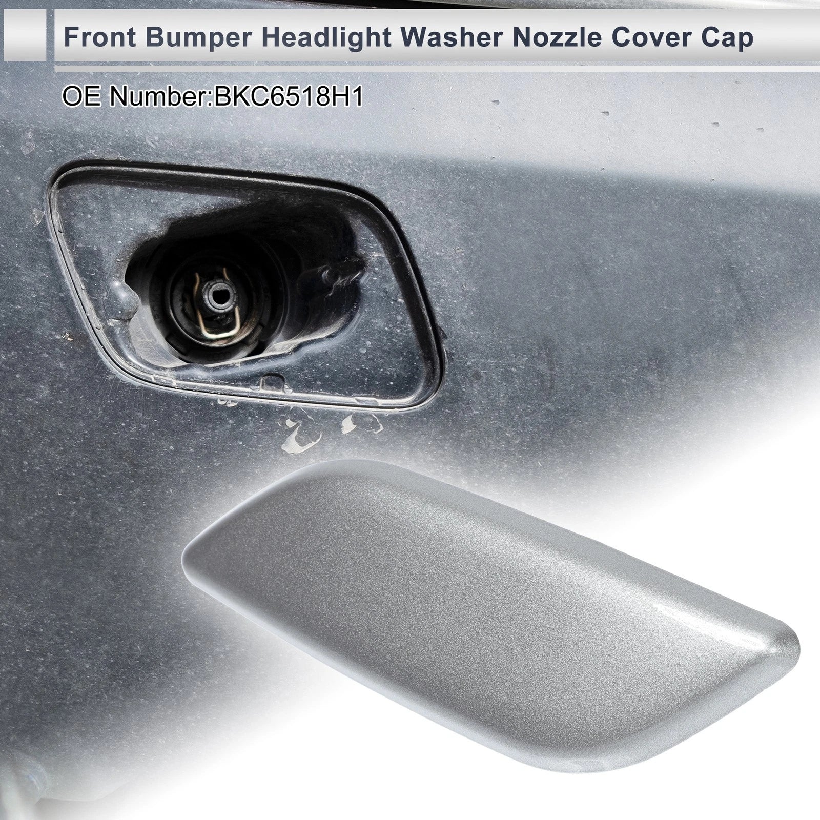 Front Left Headlight Washer Nozzle Cover Cap for Mazda 3 M3 (2004–2019)