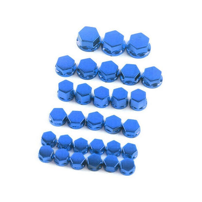 30pcs Screw Nut Bolt Cap Covers for Motorcycle (No Specific Years)