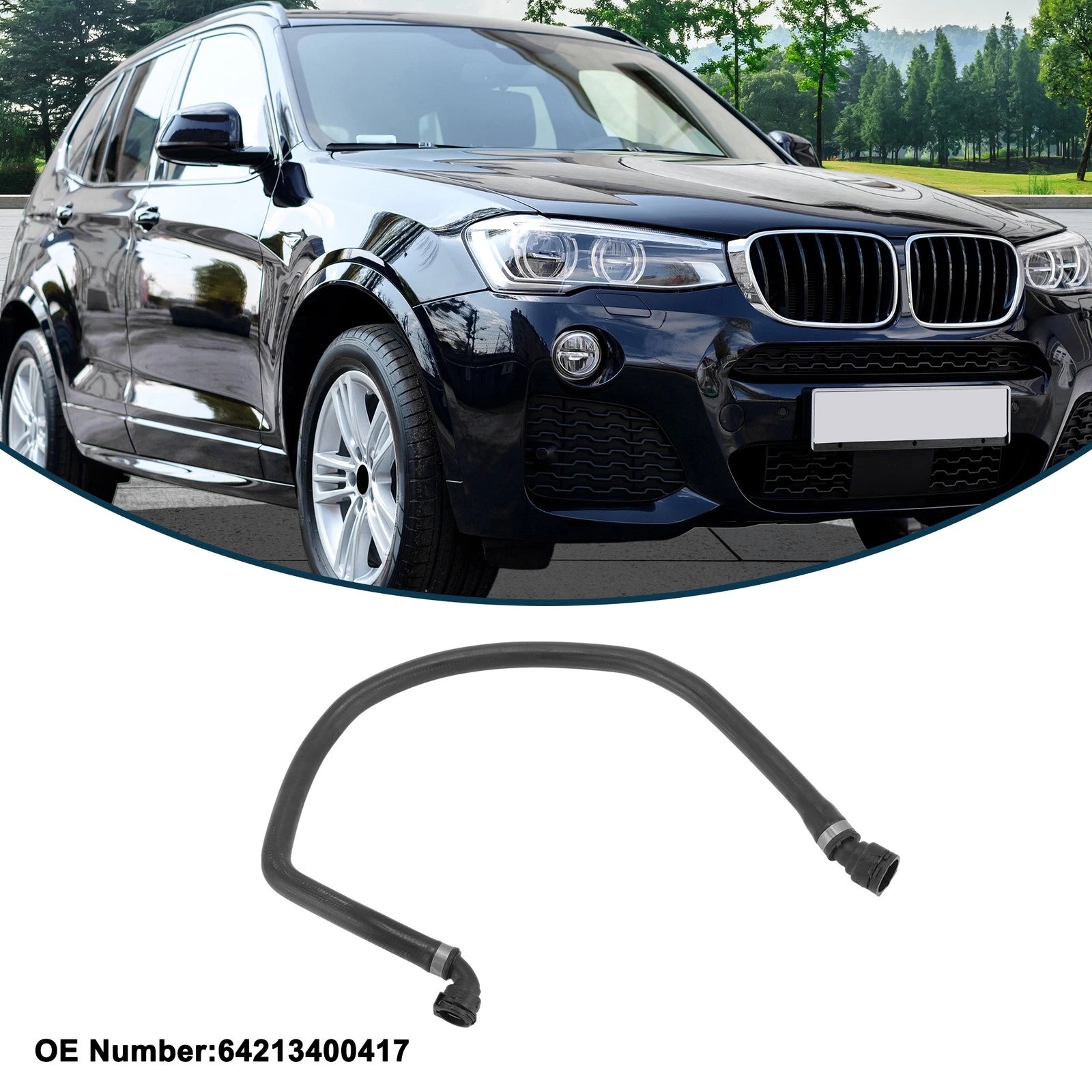 Radiator Hose Replacement for BMW X3 2006 Rubber Coolant Hose (2006–2006)