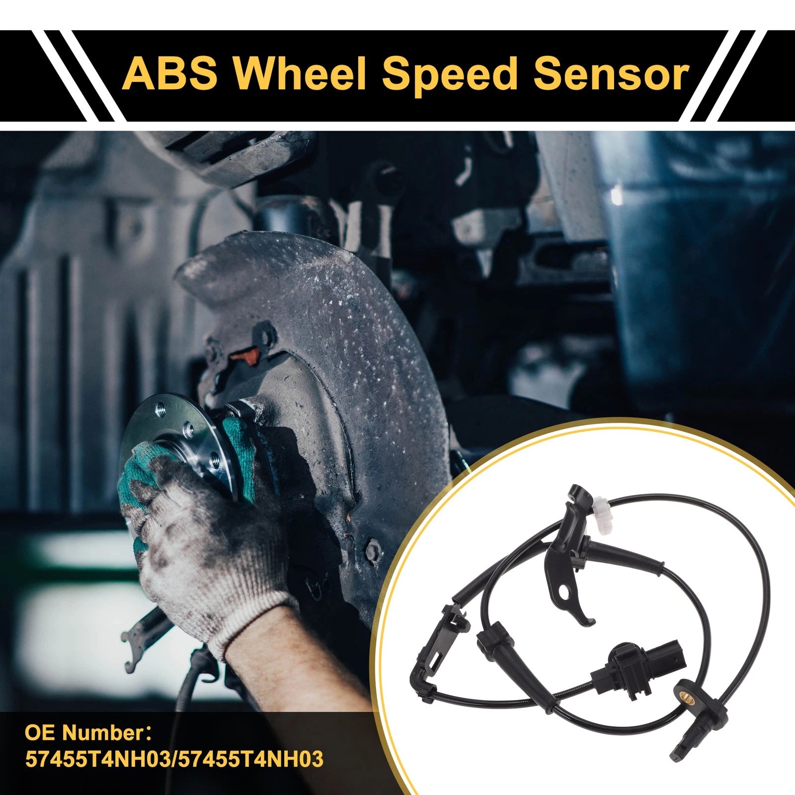 ABS Wheel Speed Sensor Front Left Replacement for Honda Jade (2015–2020)