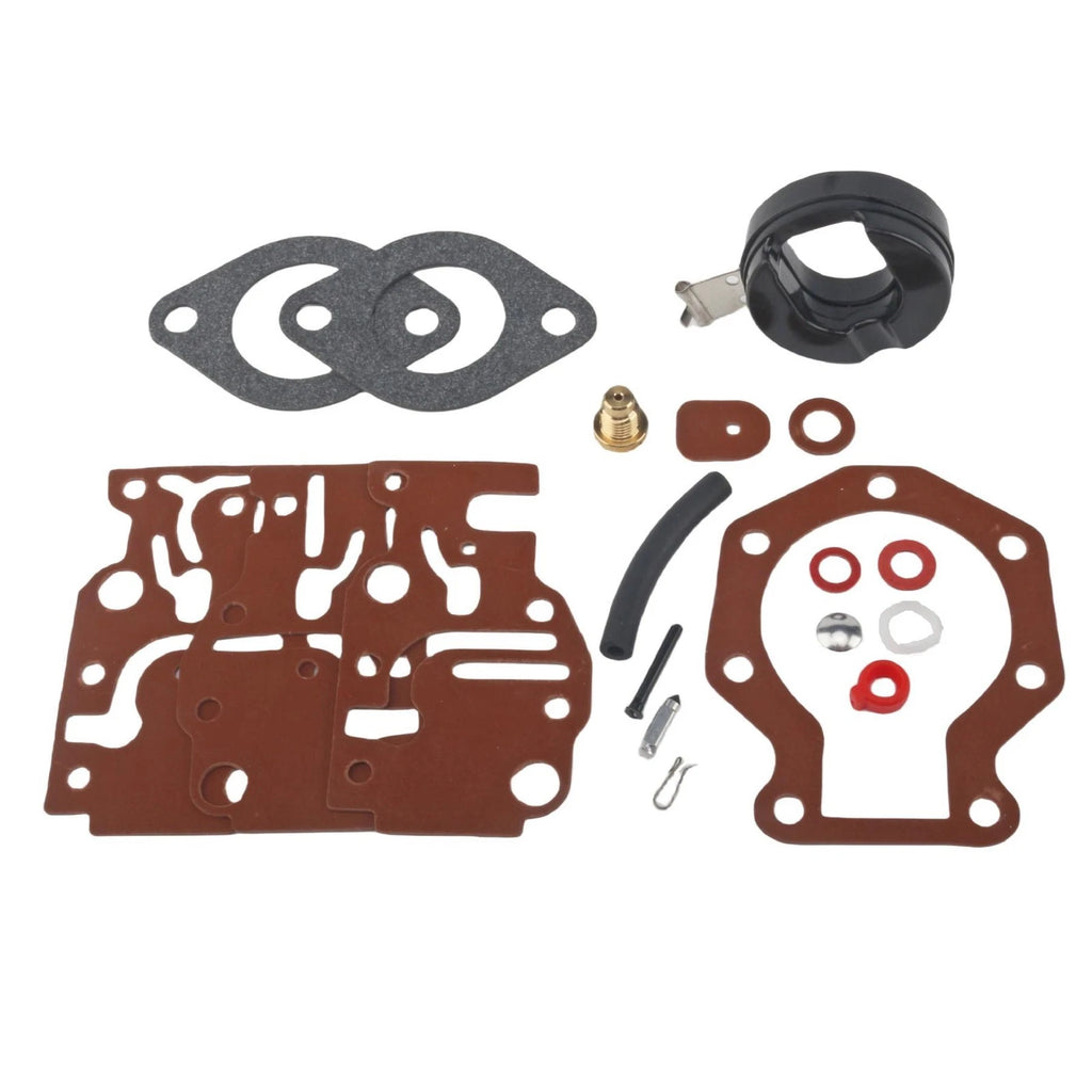 Carburetor Kit with Float for Evinrude Johnson 6 8 9.9 15 20 HP (Year Range)