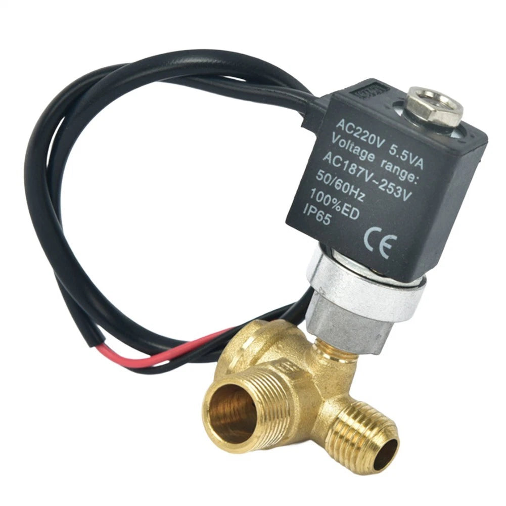 Oil Solenoid Valve for Air Compressor (Check Valve, Quiet Operation)