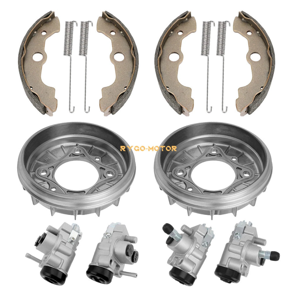 Front Brake Drum Wheel Cylinder w/Shoes for Honda Rubicon 500 TRX500FA FGA (2001–2004)