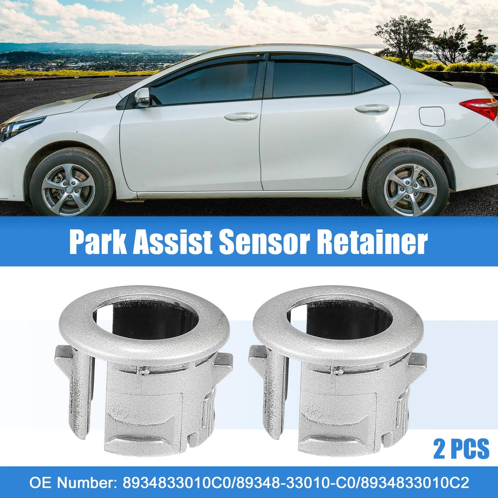 2X Parking Sensor Retainer Holder for Lexus ES350 (2007) - Silver Tone