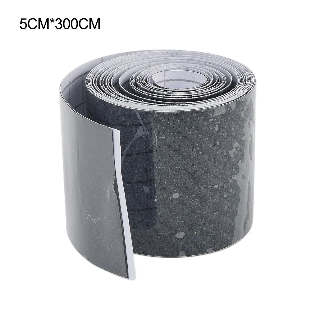 Car Door Sill Protector Strip for Universal Fit (5cm x 3M) Carbon Fiber