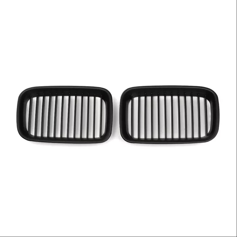 Pair Front Hood Kidney Grille for BMW 3 Series E36 (1992–1996) Matte Black