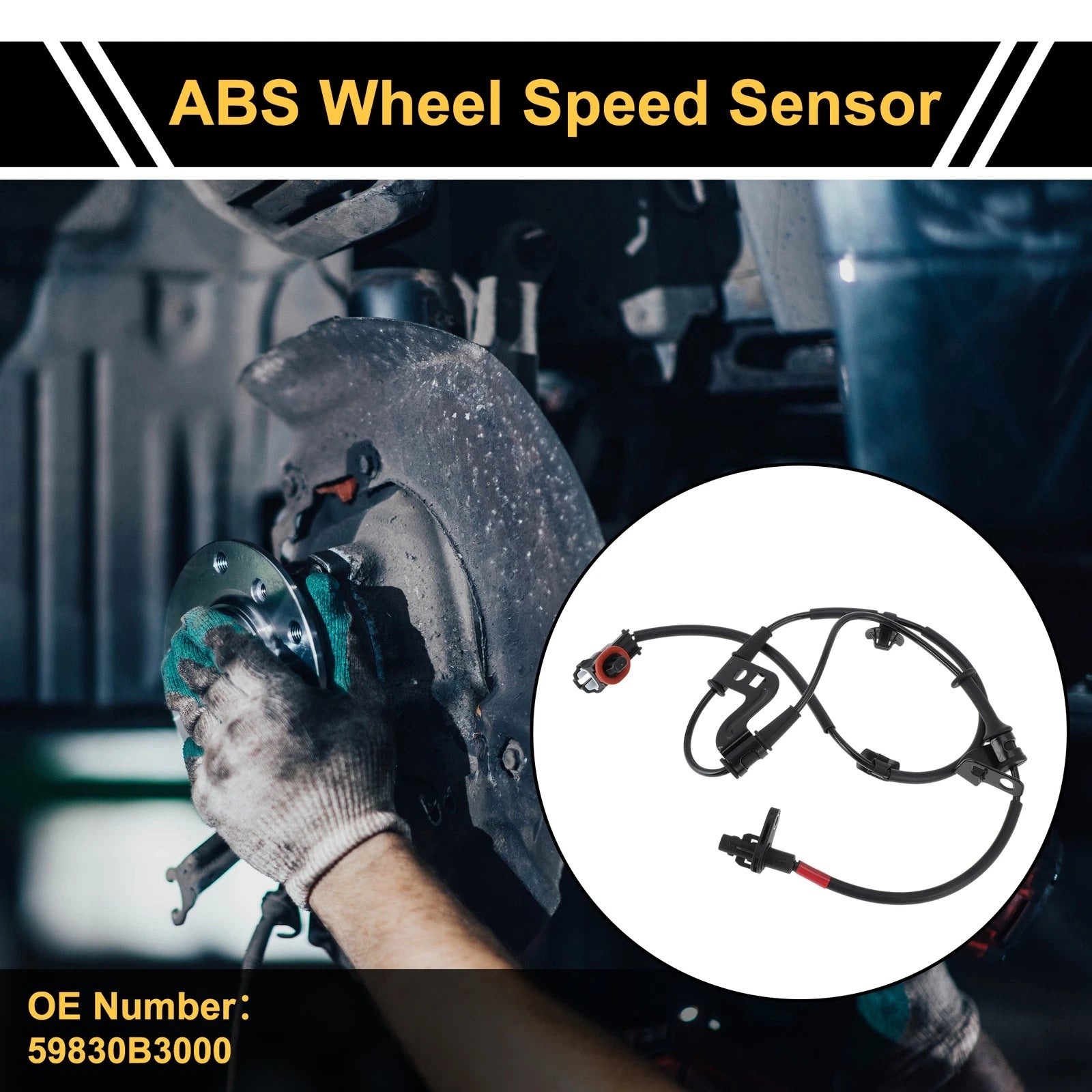 ABS Wheel Speed Sensor Front Right Replacement for Hyundai Sonata (2015–2019)