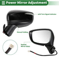 Left Side Door Mirror for Mazda CX-5 (2015–2016) Manual Folding Black