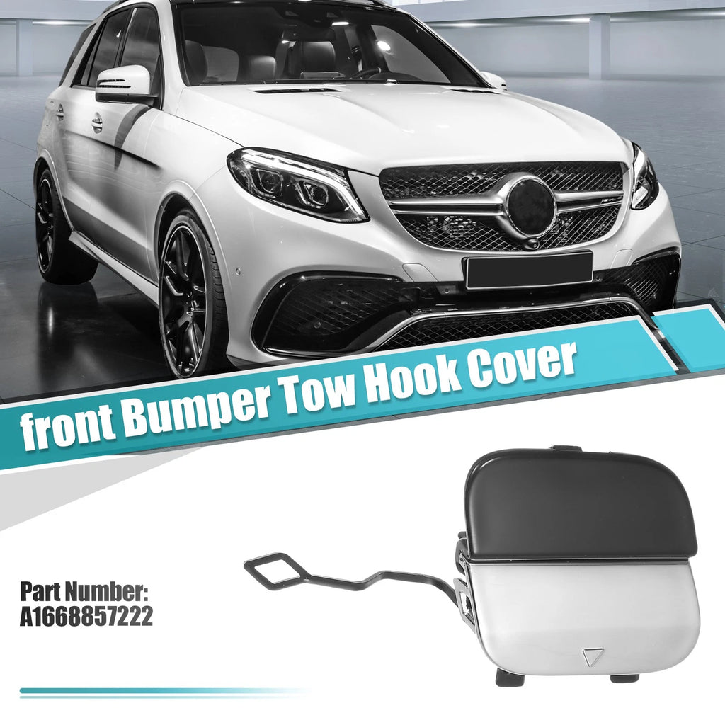 Front Bumper Tow Hook Cover Replacement for Mercedes-Benz GLE 63 (2016–2018)