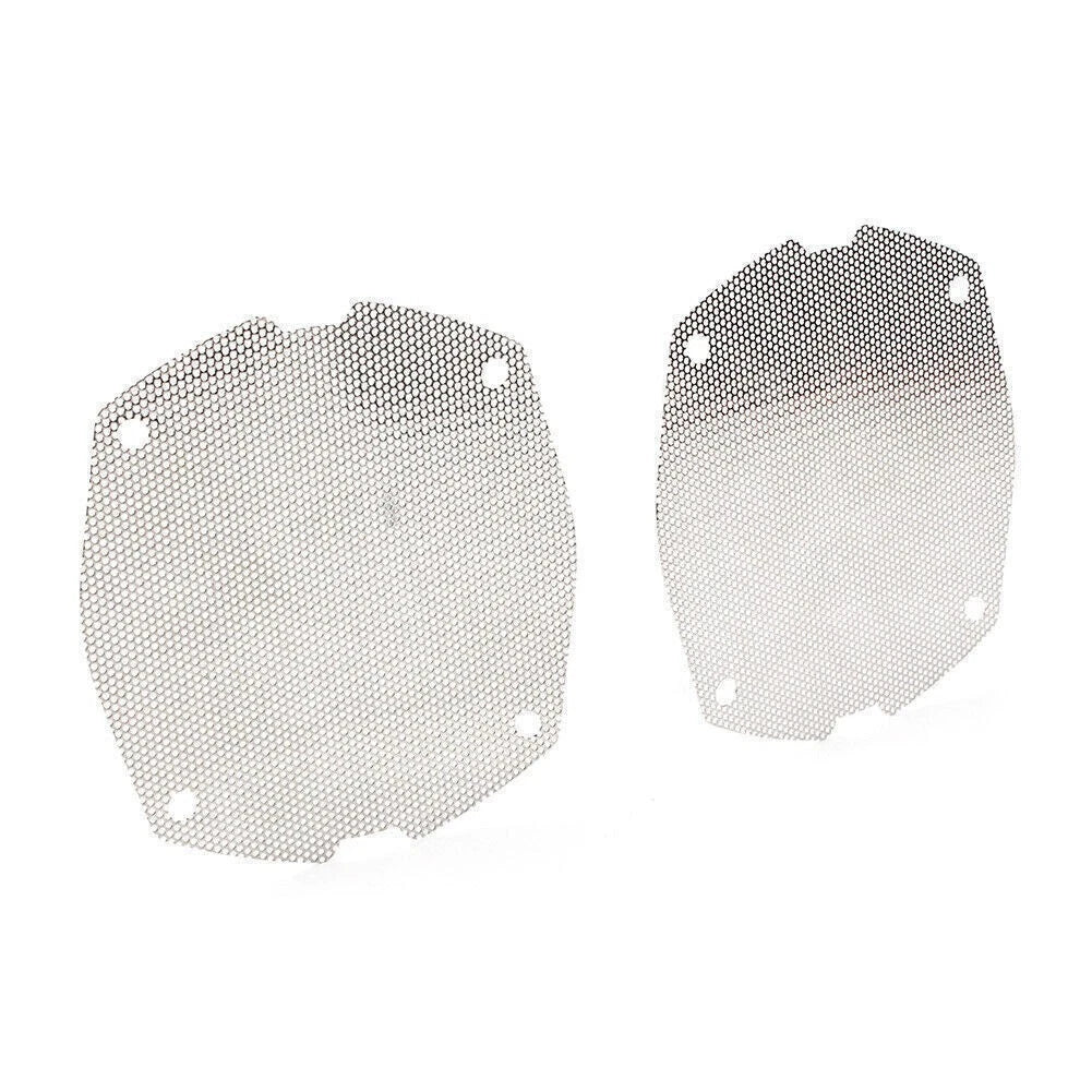 2X Chrome Front Mesh Speaker Grilles for Harley Dresser FLH/T Electra Glide