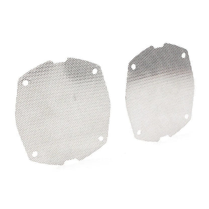 2X Chrome Front Mesh Speaker Grilles for Harley Dresser FLH/T Electra Glide
