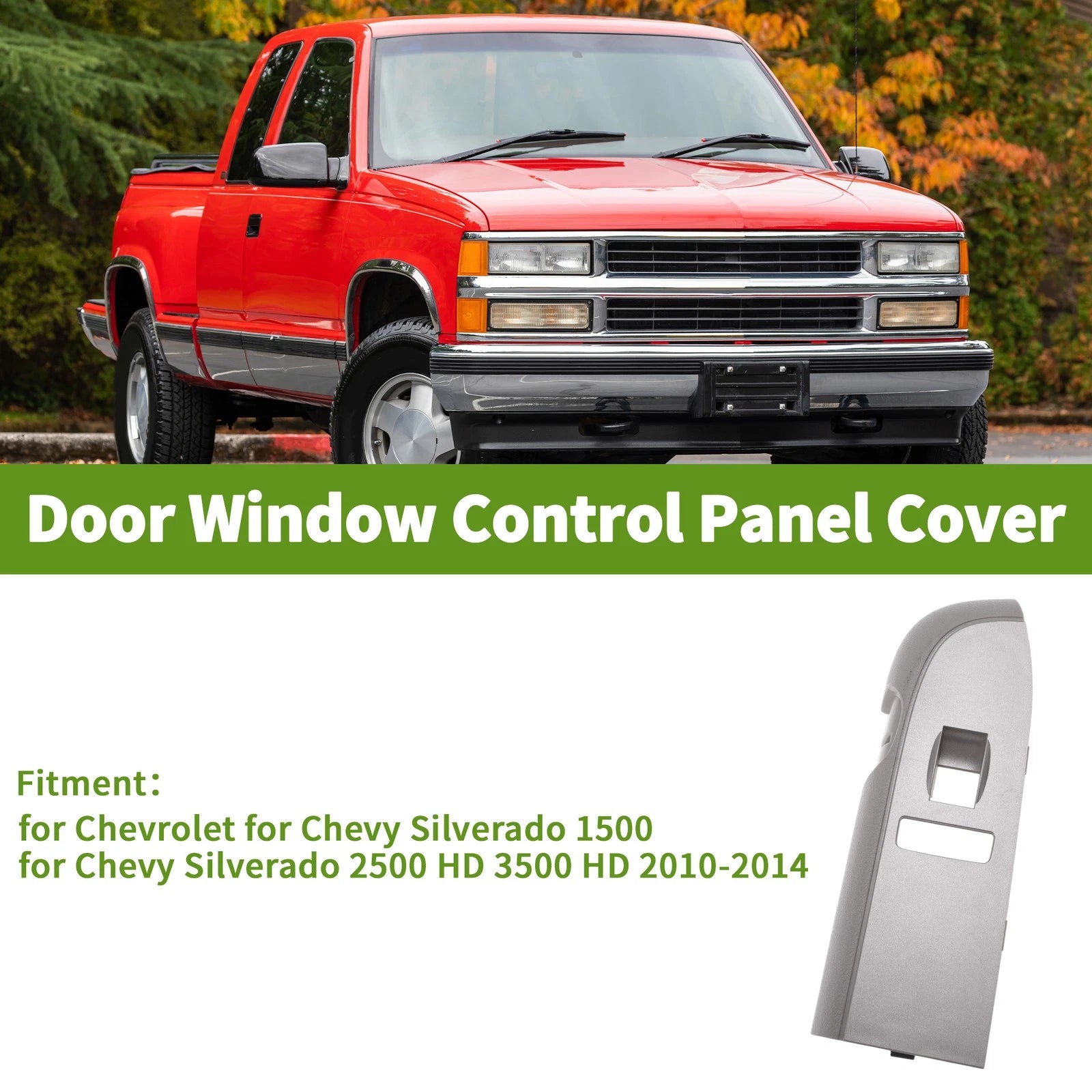 Window Switch Bezel Cover Replacement for Chevrolet Silverado (2010–2013)