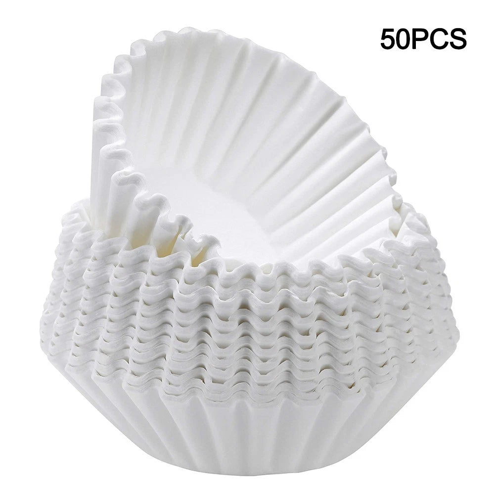 50Pcs Disposable Paper Filters for 2.0 Large Coffee Makers