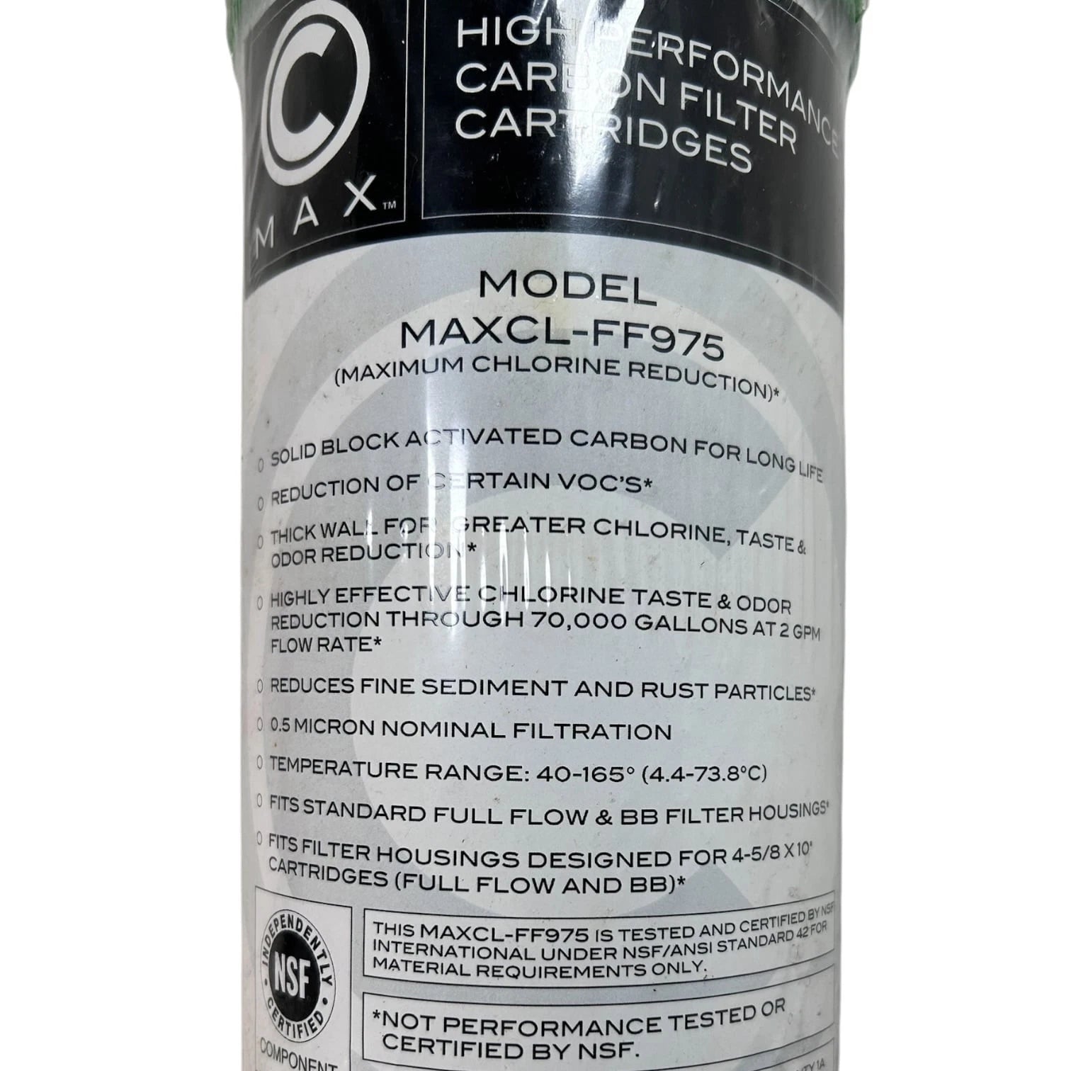 Carbon Block Filter 10'' x 4 5/8'' for C-Max (MAXCL-FF975)