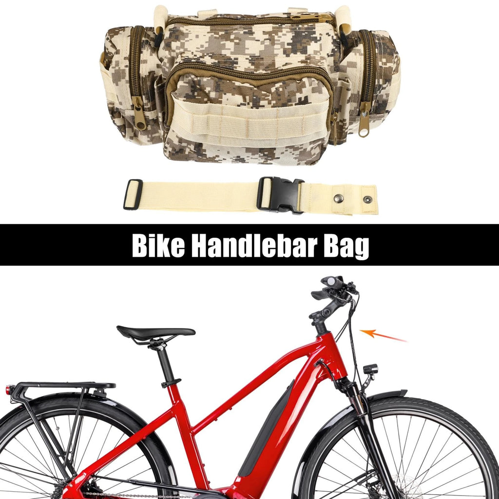 Waterproof Bike Bag 600D Oxford Universal Front Large Capacity for Universal (—)