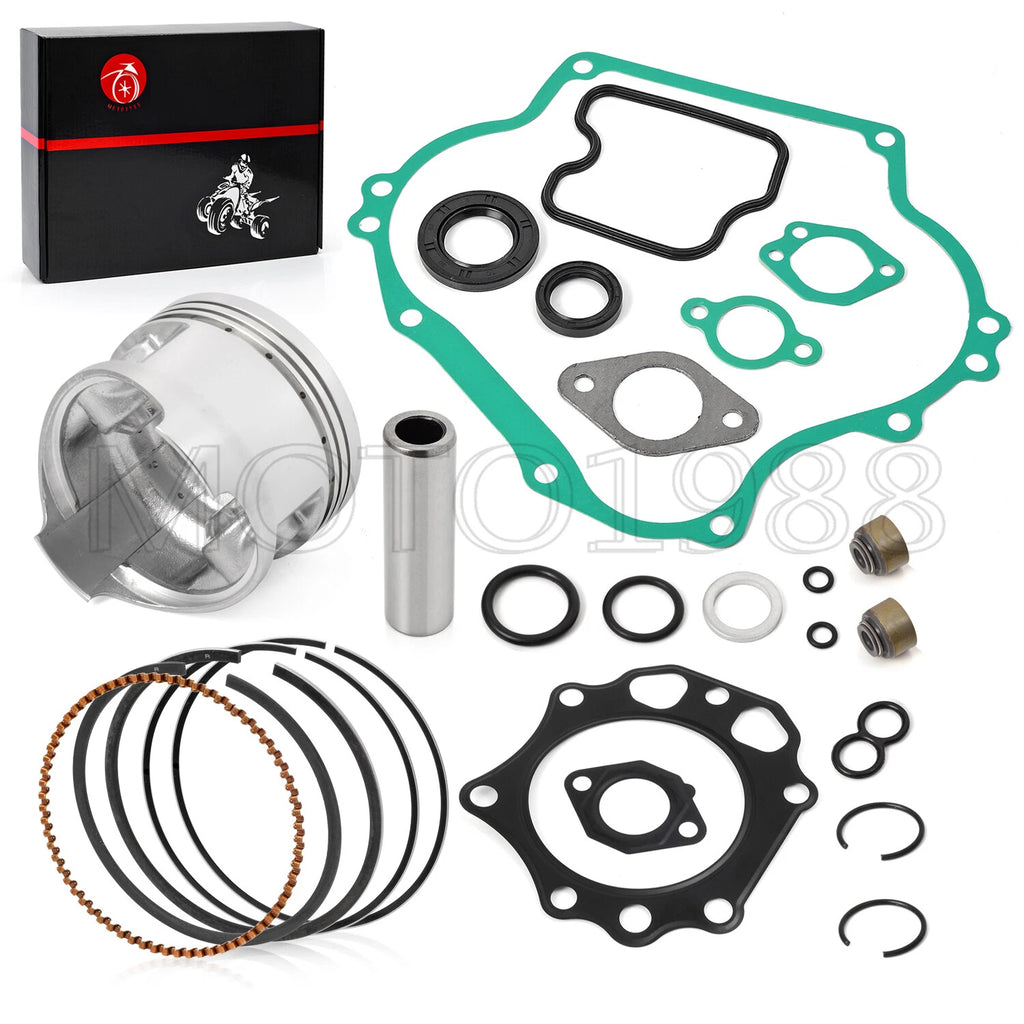 Engine Rebuild Gasket Kit Piston Rings Seals for Kawasaki Mule 500 520 550 (1993–2009)