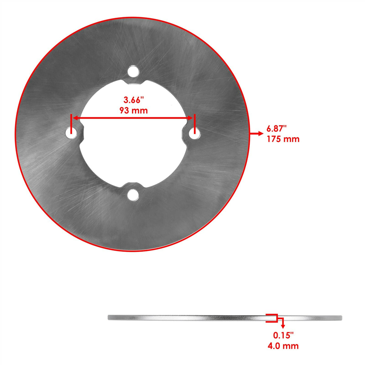 Brake Calipers Front Left Right With Brake Discs for Polaris Worker 335 (1999–1999)